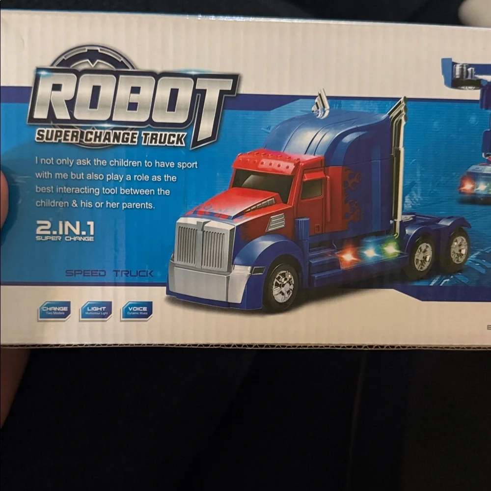 Transformers Robot Super Change Truck‎ 2 In 1 Light Up LED